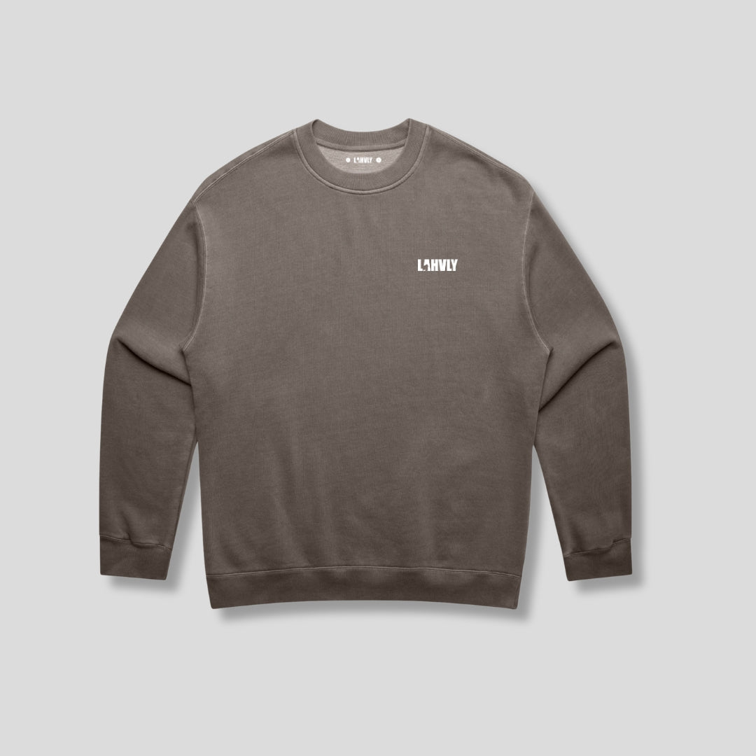Lahvly Core Faded Grey Crew