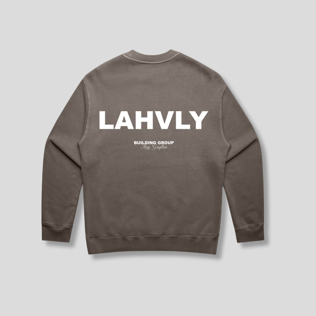 Lahvly Core Faded Grey Crew